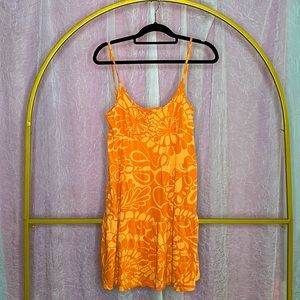 Roxy Orange Floral Sundress